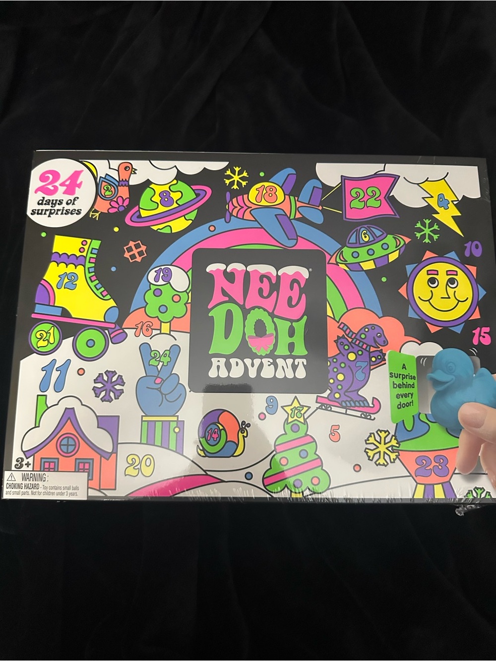 Advent Calendar Kids Stuffed Animals - Neon Multicolor